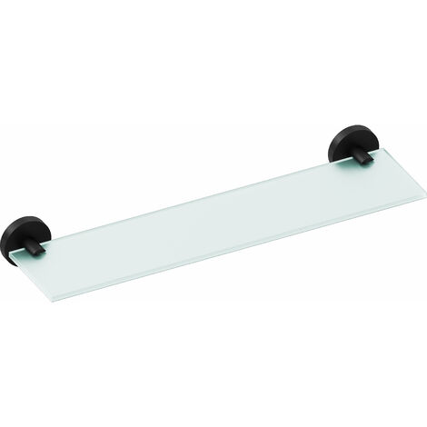 COSMIC Start étagère tablette porte savon de douche noir mat murale seulement vissé (1/5)