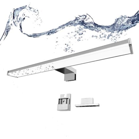Applique LED miroir salle de bain "Line" 8W - Blanc Neutre - Chromé