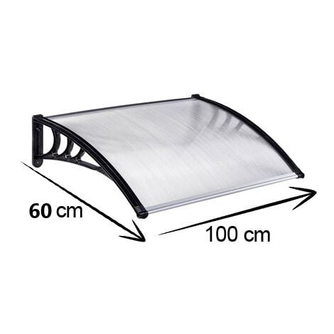 PENSILINA MODULABILE TETTOIA IN POLICARBONATO TRASPARENTE ALVEOLARE 100X60 CM PENSILINE ABS