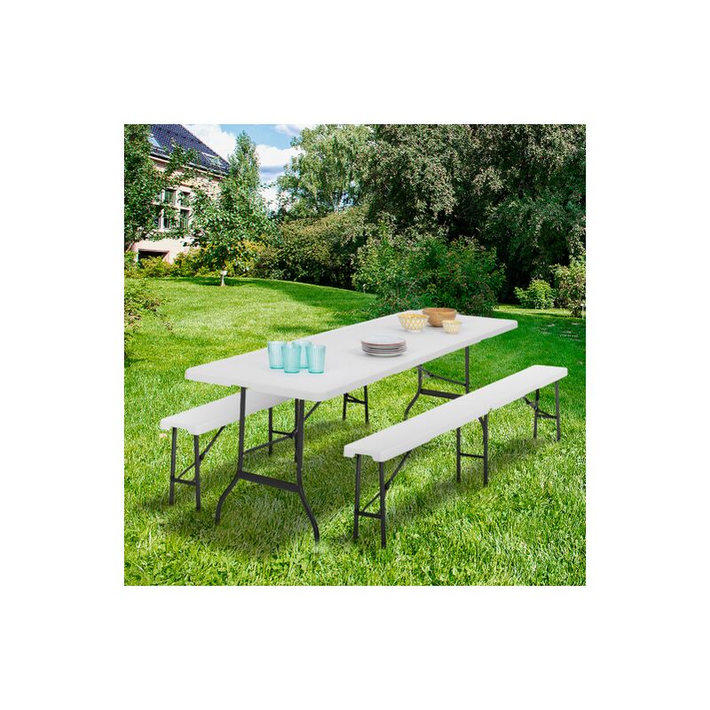 Mesa plegable portátil, ligera, multiusos, altura ajustable,  impermeable, para patio, campamento (M) : Patio, Césped y Jardín