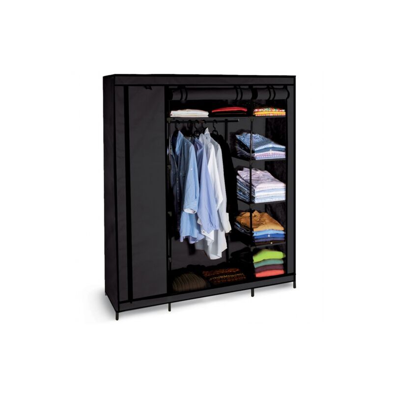 Uxcell - Cierre magnético doble para armario de puerta de armario, 3.0 in  de largo, color negro