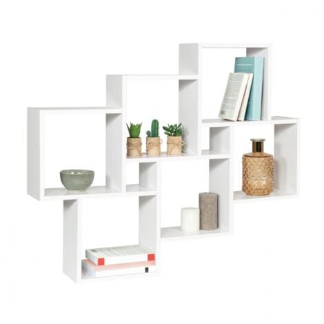 Estantería de pared blanca de dos posiciones LUCAS