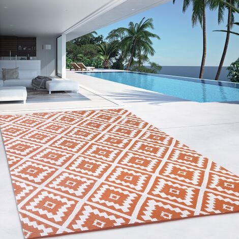 Alfombra de exterior BAHAMAS terracota 270 X 370 CM