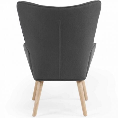 Sillón escandinavo IVAR en tejido gris antracita