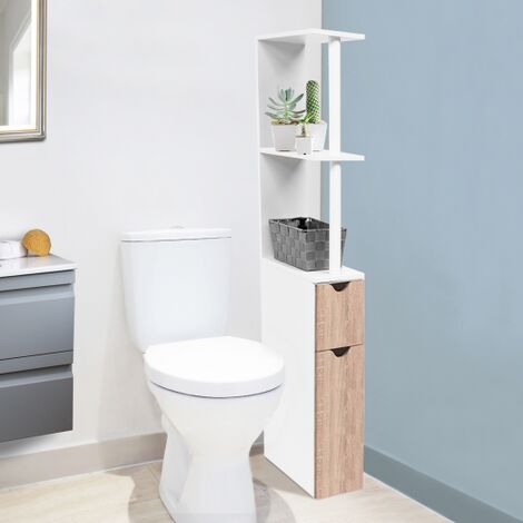 Mueble baño sobre inodoro Gala 8950 TOPKIT, columna de baño. Estantería  sobre inodoro Medidas: 194x65x25 cm