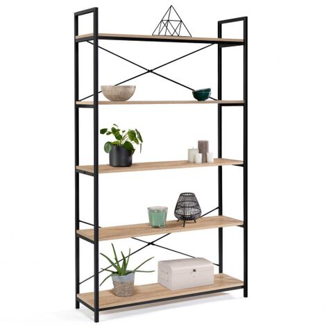 DETROIT estantería de diseño industrial XL de 5 niveles 170 cm
