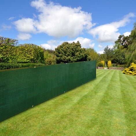 Malla de ocultación jardín extra de sombra, rollo 1,8 x 10 metros verde 400  gr / m²
