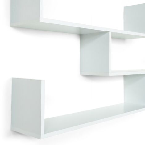 Estantería de pared multiposición LOU blanca