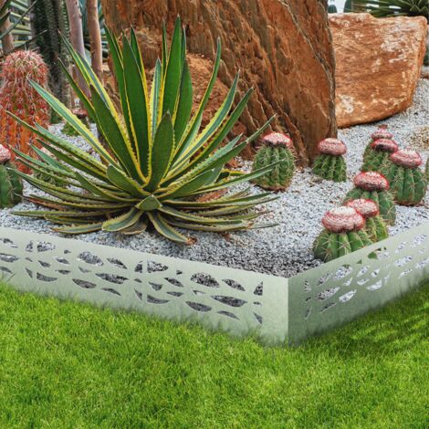 Borde de jardín de acero calado flexible x5 L. 5 x A. 0,18 M