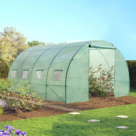 12M² invernadero túnel de jardín verde ZEBRA 4x3M