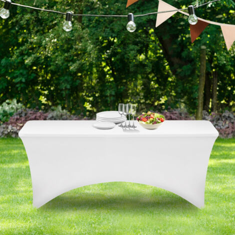 Funda blanca para mesa plegable de 180 CM