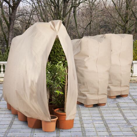 Lote de 3 fundas de invierno para plantas y arbustos 80 x 160 cm