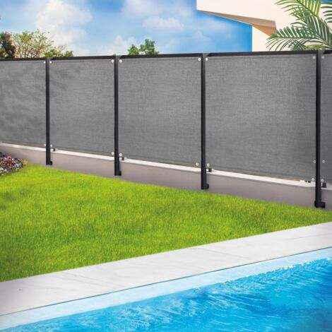 Biombo reforzado 1,5 x 10 M gris claro 220 gr/m² luxury PRO (1/5)