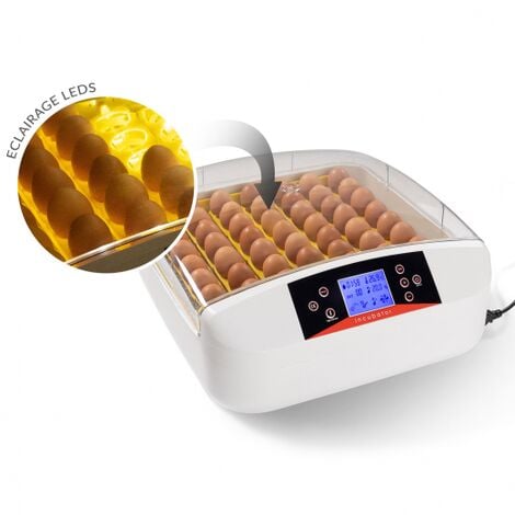 PRO incubadora automática 56 huevos iluminados incubadora autónoma con visor de huevos LED