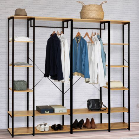 Armario modular estantería doble L. 180 cm DETROIT diseño industrial