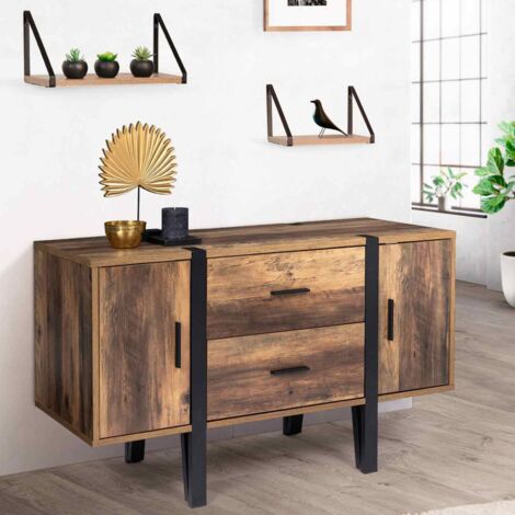 AUSTRIA aparador bajo con pata de pasador de madera 105 cm