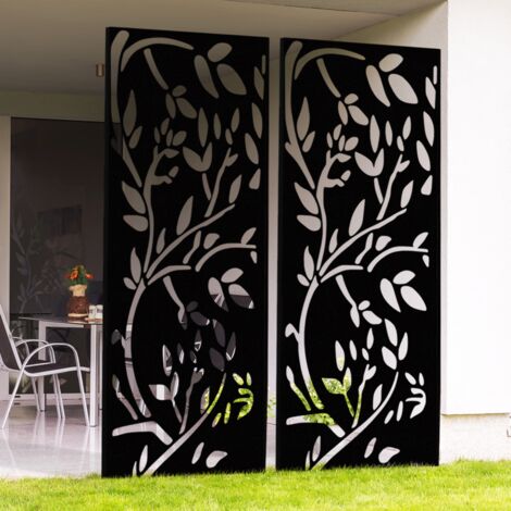 Panel decorativo universal 150 x 50 CM LIS negro mate