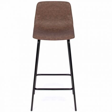 Lote de 4 taburetes de bar vintage marrones SPRING
