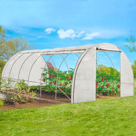Lona de recambio 130 gr/m² para 18M² invernadero blanco 4 estaciones CRIMÉE