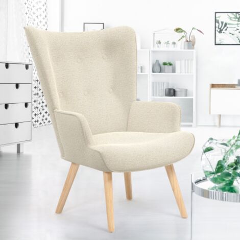 Sillón escandinavo IVAR de tela beige