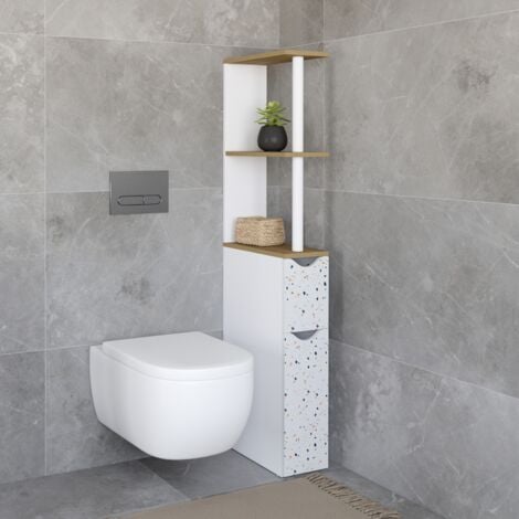 Mueble de tocador WILLY 2 puertas terrazo y haya