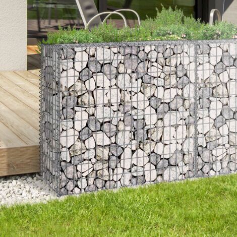 Lote de 2 gaviones de piedra 100 x 30 x 80 cm