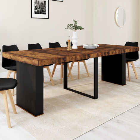 Lot de 2 tables de chevet UTAH 1 tiroir et 1 niche effet lattes