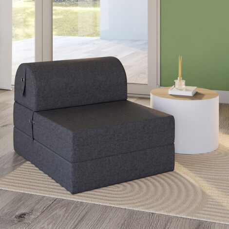 Poltrona Scandinava OLAN In Tessuto Grigio Antracite - IDMarket