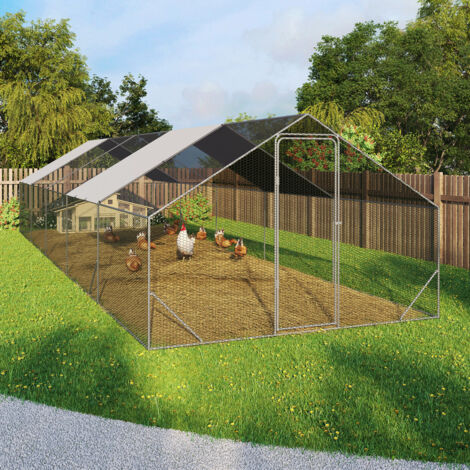 Corral de 30 m² con 10 x 3 M de red de alambre de acero galvanizado