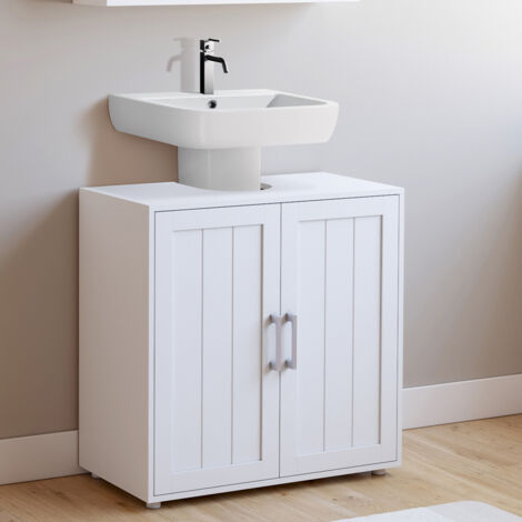 Mueble de baño WALDO de madera blanca