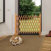 Barrera de malla de madera extensible de 30 a 150 cm