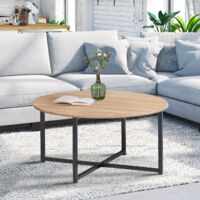 DETROIT mesa de centro redonda 70 cm diseño industrial