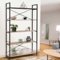 DETROIT estantería de diseño industrial XL de 5 niveles 170 cm