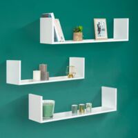 Estantería de pared multiposición LOU blanca
