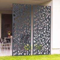 Panel decorativo universal 150 x 50 CM FLOWER gris