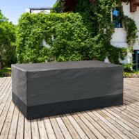 Funda protectora para mesa rectangular de jardín 250 x 200 x 74 cm