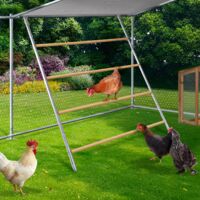 Gran percha de madera de 4 niveles para gallinas, apta para corrales