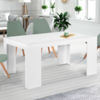 Consola extensible 6 plazas ORLANDO 140 cm madera blanca