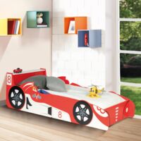 Cama infantil Fórmula 1 TEDDI 70 x 140 CM rojo