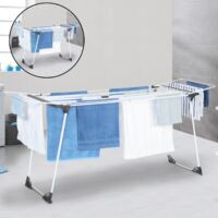 ULTRA tendedero gris y blanco 160 a 211,5 CM tendedero extensible plegable