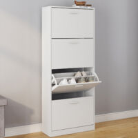 Mueble zapatero blanco de 4 puertas KLARK