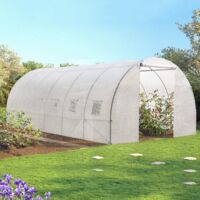 18M² invernadero túnel de jardín blanco CRIMÉE 6x3 M