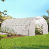 24M² invernadero túnel de jardín blanco DES ANDES 8x3M gama hortalizas