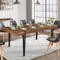 AUSTRIA mesa de comedor para 10 con pata de palo 200 cm