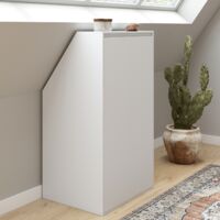 Armario de pared TOMI de 2 puertas 60 x 50 x 70/110 cm blanco