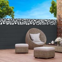 Pantalla opaca 1,5 x 10M FLOR efecto lamas 160 gr/m²
