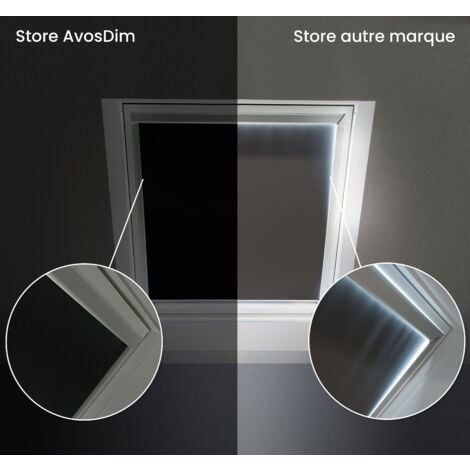 Estor opaco compatible VELUX ® 102 - Gris Antracita