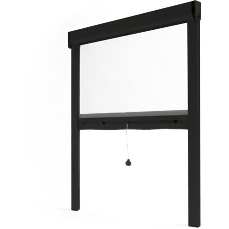 Mosquitera Estor Recortable AVOSDIM Alu Negro 9011 - An 125 x A 160 cm