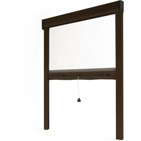 Mosquitera Estor Recortable AVOSDIM Alu Marrón 8014 - An 80 x A 100 cm