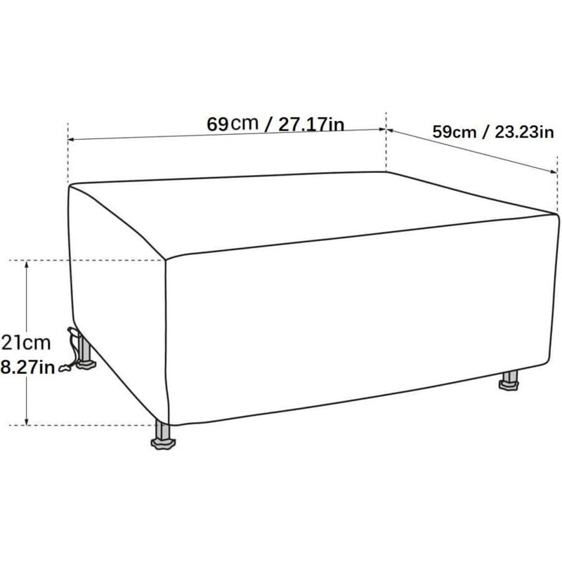Azatemgo Housse Barbecue Exterieur - Housse Pour Barbecue Fabriqué En Tissu Oxford 420D épais - Imperméable, Anti-UV, Anti-poussière, Anti-Vent - Pour Barbecue Extérieur(145×61×117CM